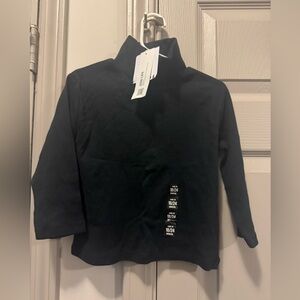 Black Long Sleeve Turtleneck Top Zara